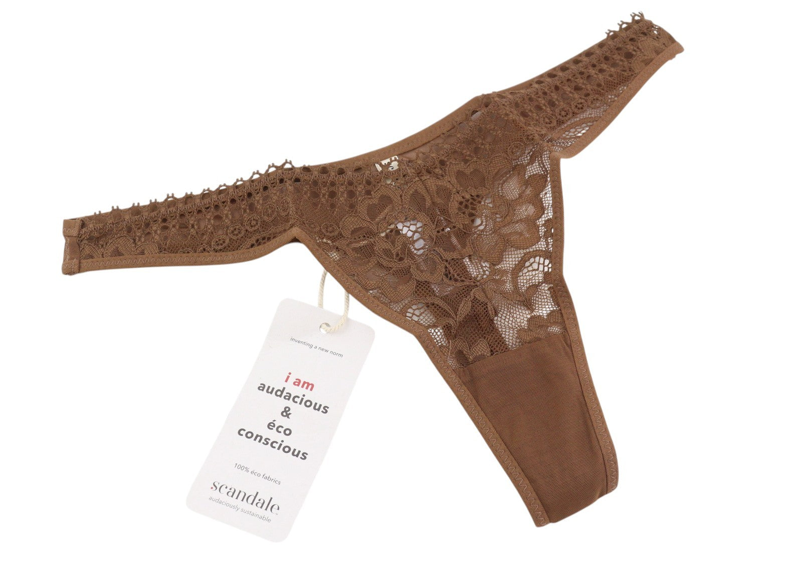 Scandale Le String Sensual-nude B18 Mujer Bragasmarrón Espalda Transparente Pack De 2