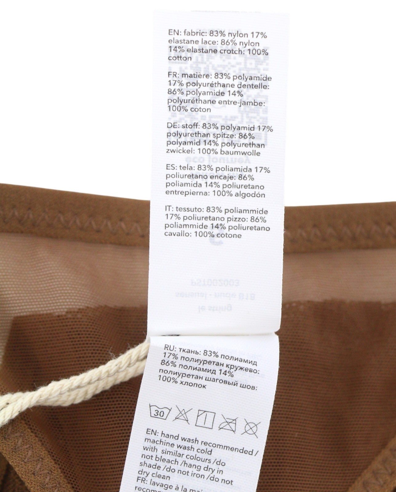 Scandale Le String Sensual-nude B18 Mujer Bragasmarrón Espalda Transparente Pack De 2