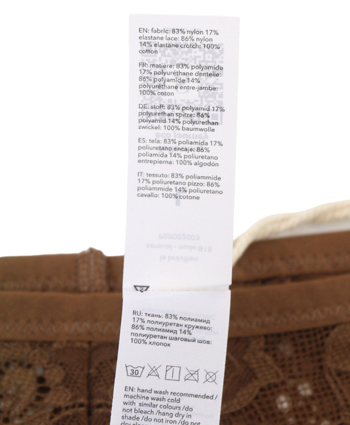 Scandale Le Bresilien Sensual-nude B18 Mujer Braguitasmarrón Cordones Pack De 2