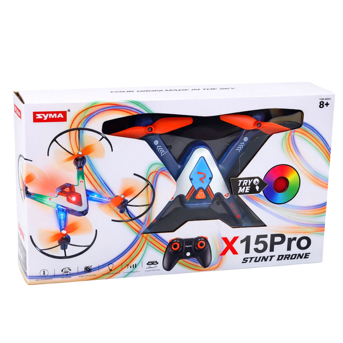 X15 Pro Stunt Aerobatic Drone Remote Controlled Rc Optical Positioning