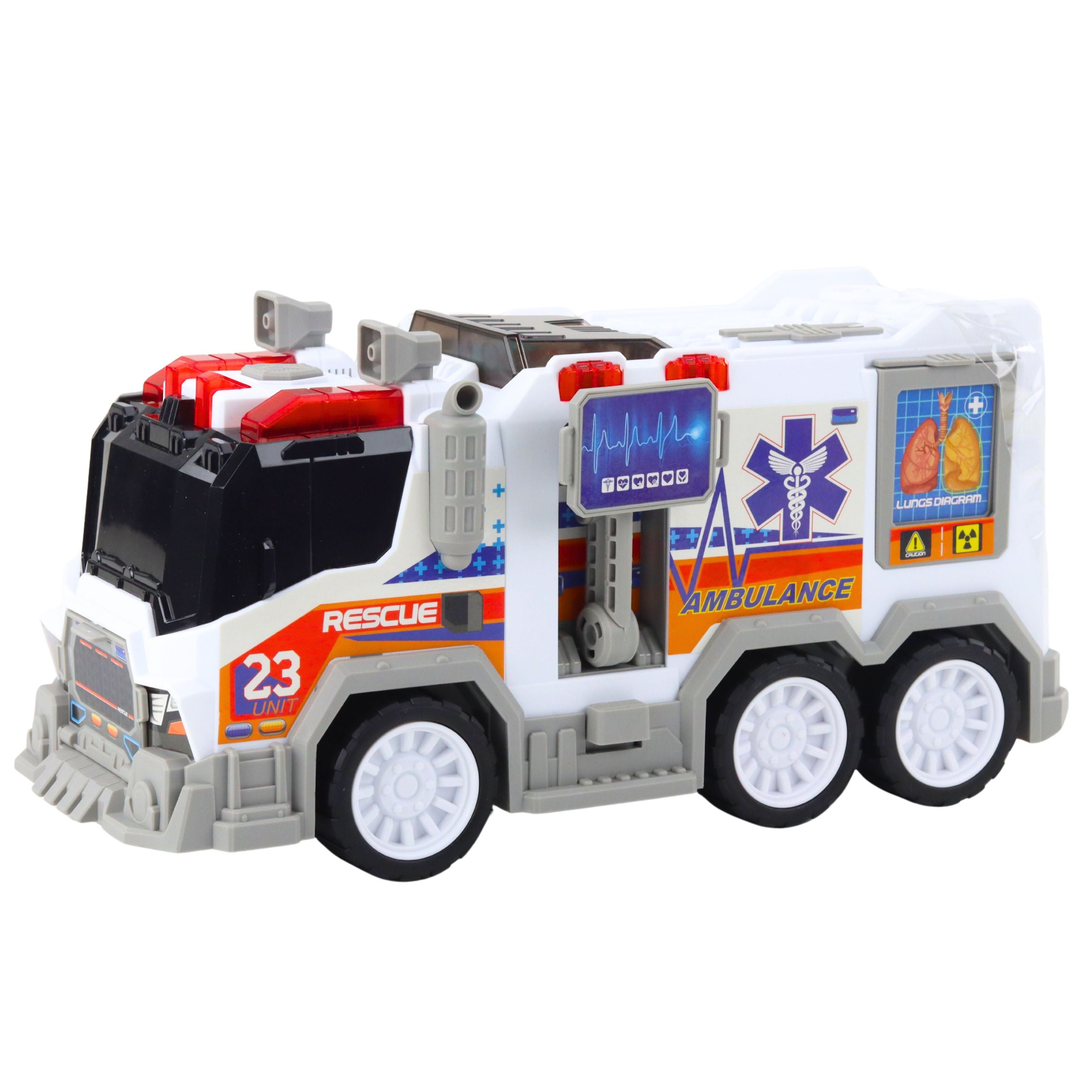 Ambulance City Ambulance Medical Vehicle Drive Lights Sounds