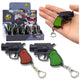 Mini pistolet Revolver porte-clés Gadget lumière LED Laser 6,5 Cm