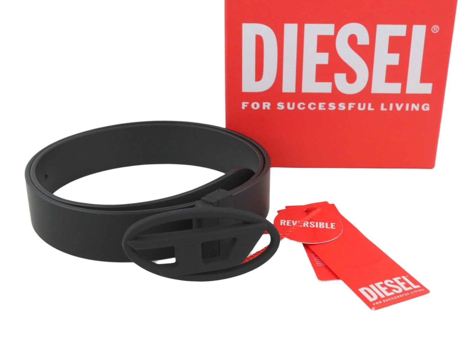 Diesel B-1dr W Rev Ii Mujer Cinturóncuero Reversible Botón A Presión Rrp165
