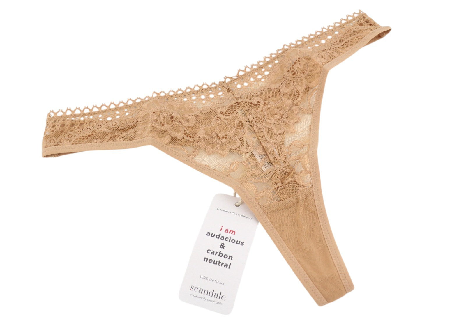 Scandale Le String Sensual-nude T17 Calcinha feminina delicada inserção de renda pacote com 2
