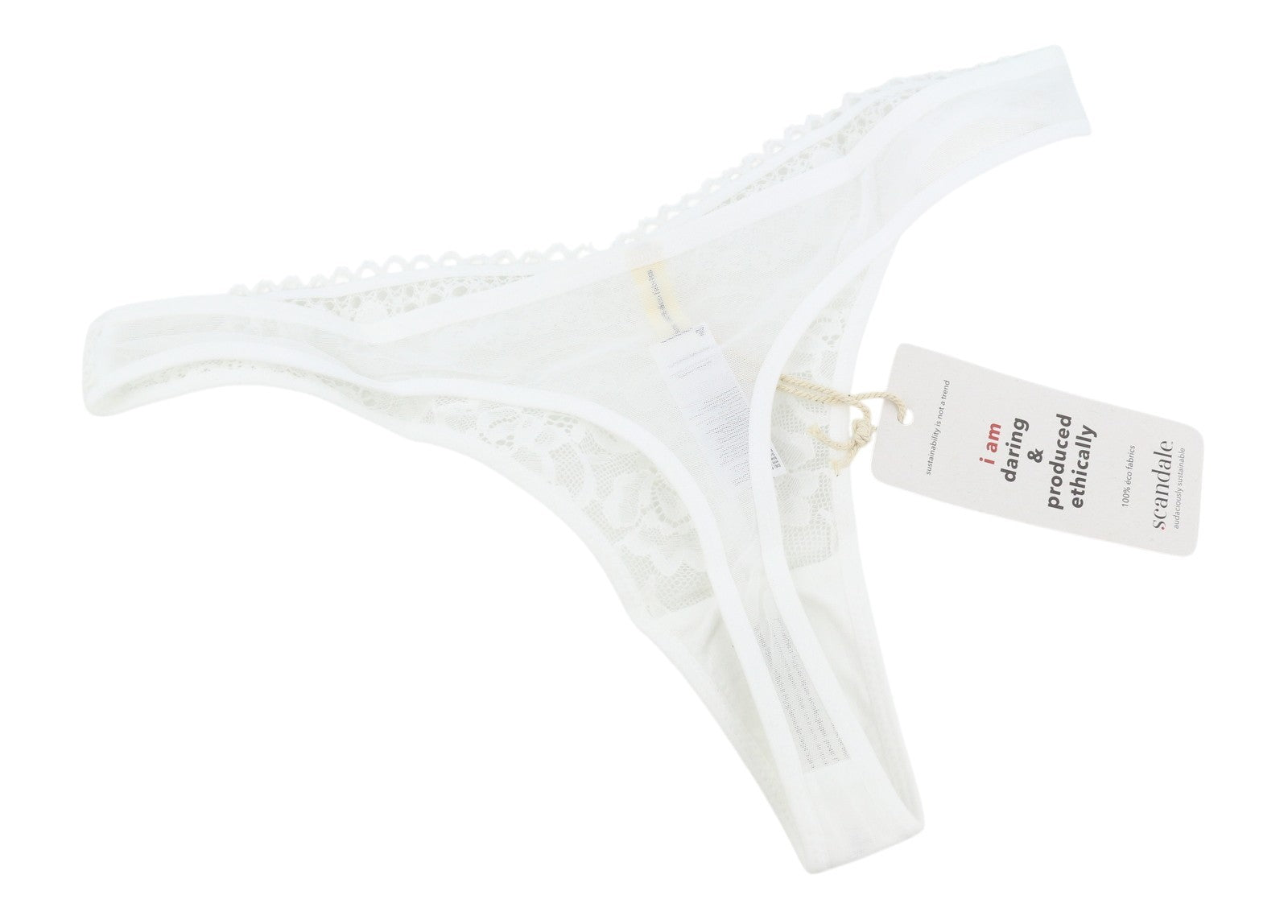 Scandale Le String Sensuell-ofärgad Dam Trosorvit Delikat Spets 3-pack