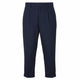 Scotch & Soda Damesbroek Donkerblauw Geplooide Cropped Omslag Loose Fit