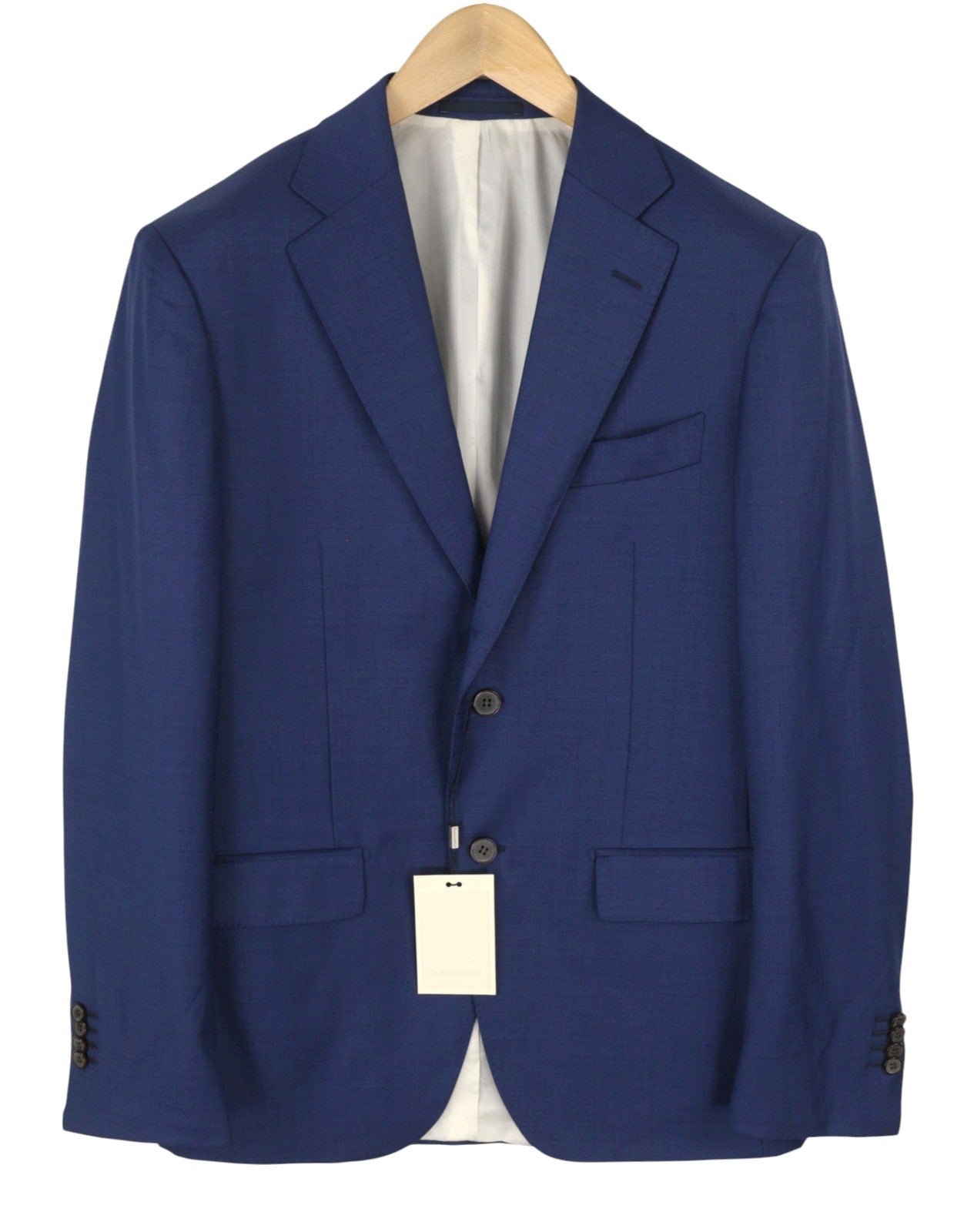 Suitsupply Napoli Blazer para hombre azul recto corte slim lana de un solo pecho