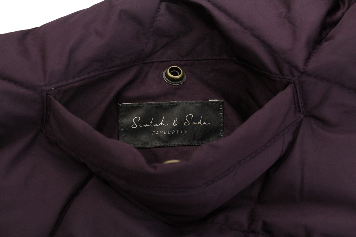 Pánská bunda Scotch & Soda se vzorem prošívaná polstrovaná patentní knoflíky