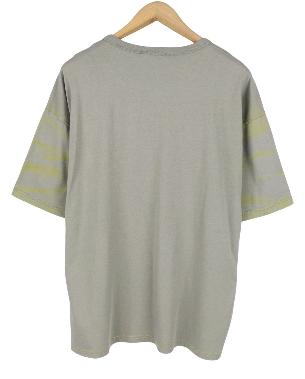 Diesel T-boxt-r23 Men T-shirtgrey Tricot Oversized Crew Neck Short Sleeve