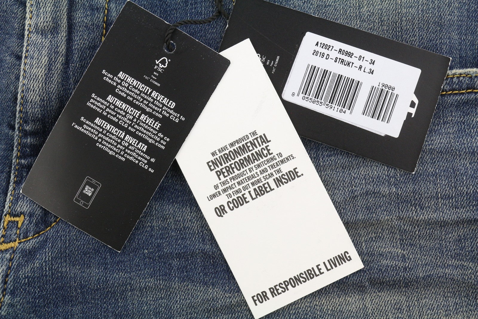 Jeans 2019 D-strukt R0992