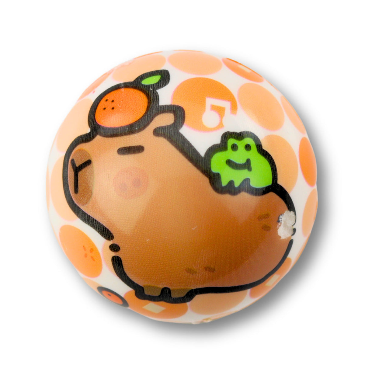 Foam Ball For Bouncing Fun Capybara 6.5 Cm