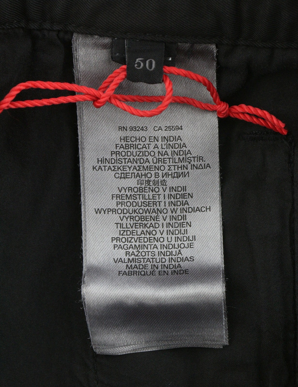 Diesel P-danzel Pantaloni da uomow34 Nero Utilità Gamba rilassata Cargo Rrp275