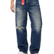 Diesel 2010 D-macs 09j95 Мъжки дънкови сини Distress Loose Straight Rrp275