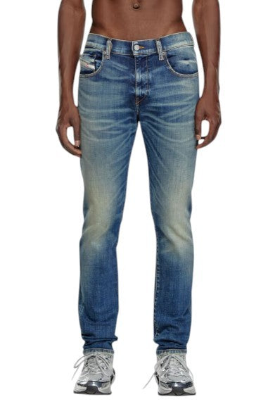 Diesel 2019 D-strukt 09j50 Мъжки дънкиСини мустаци Faded Slim Fit Rrp195