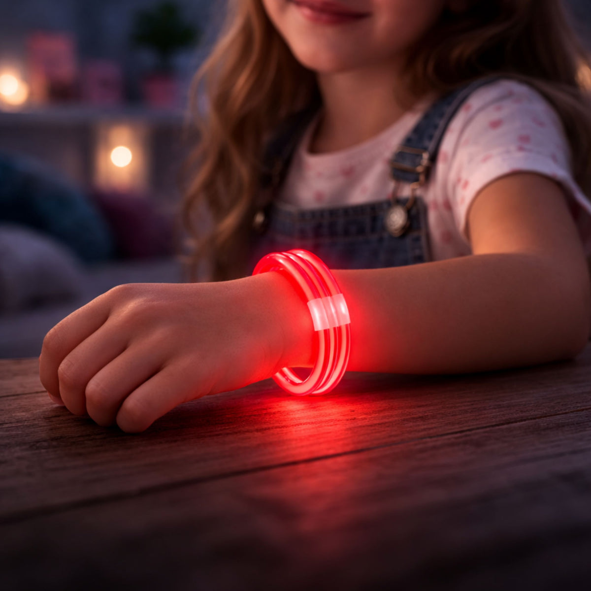Triple Fluorescent Glow-in-the-dark Neon Stick Bracelet