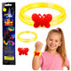 Double Fluorescent Butterfly Bracelet With Neon Stick
