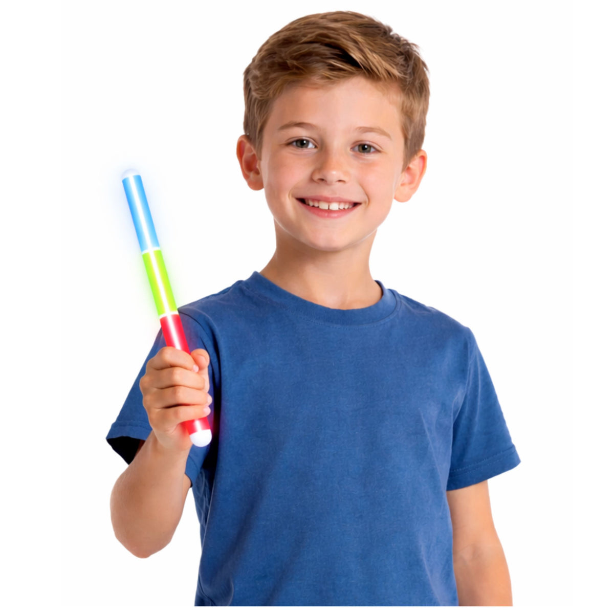 Bata Fluaraiseacha Trí-dath Glow In The Dark Neon Stick 31.5 Cm