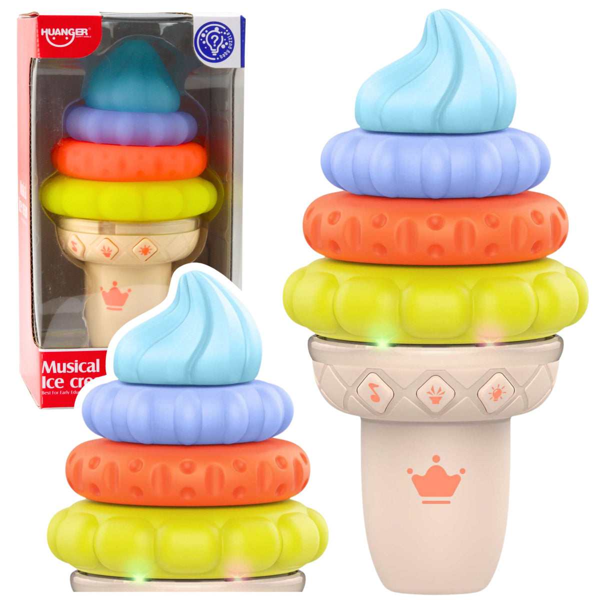 Musical Ice Educational Toy For Toddlers Lights And Sounds