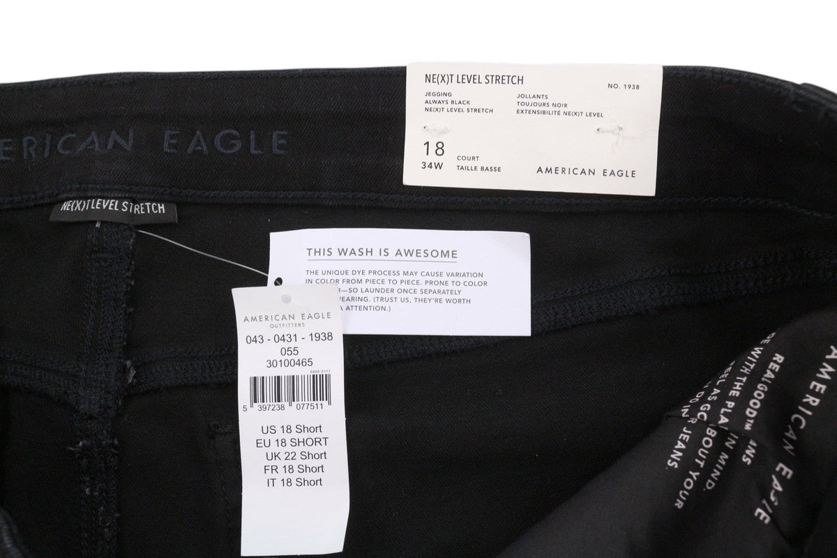 American Eagle Outfitters Jegging Always Black Women Jeansstretch Denim