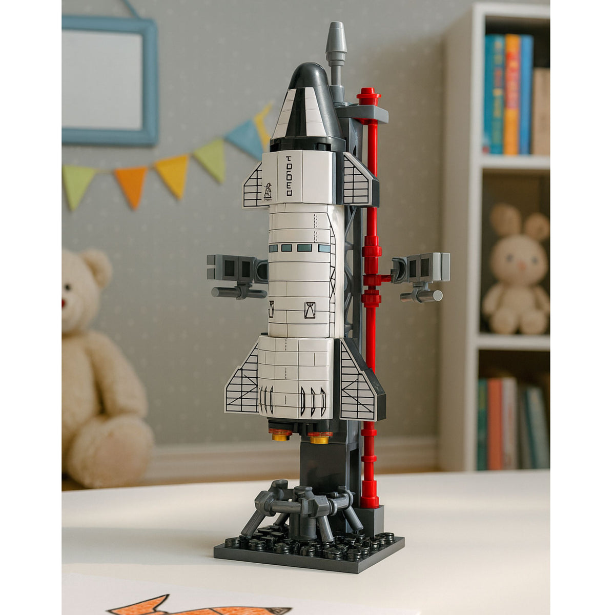 Building Blocks Space Rocket Launch Tower 107 Pcs.