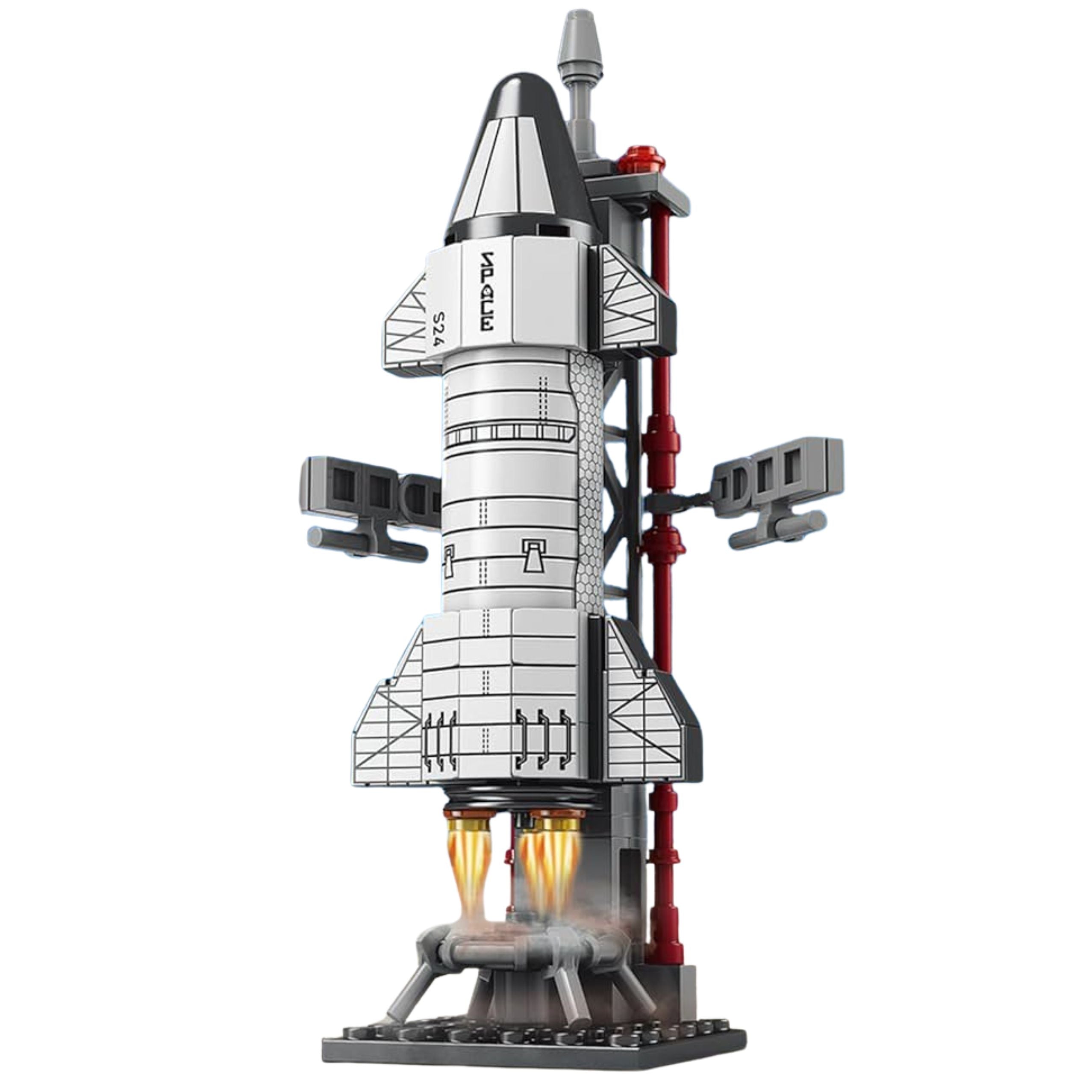 Building Blocks Space Rocket Launch Tower 107 Pcs.