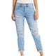 Damskie jeansy American Eagle Outfitters Tomgirl Slashed Sky Stretch
