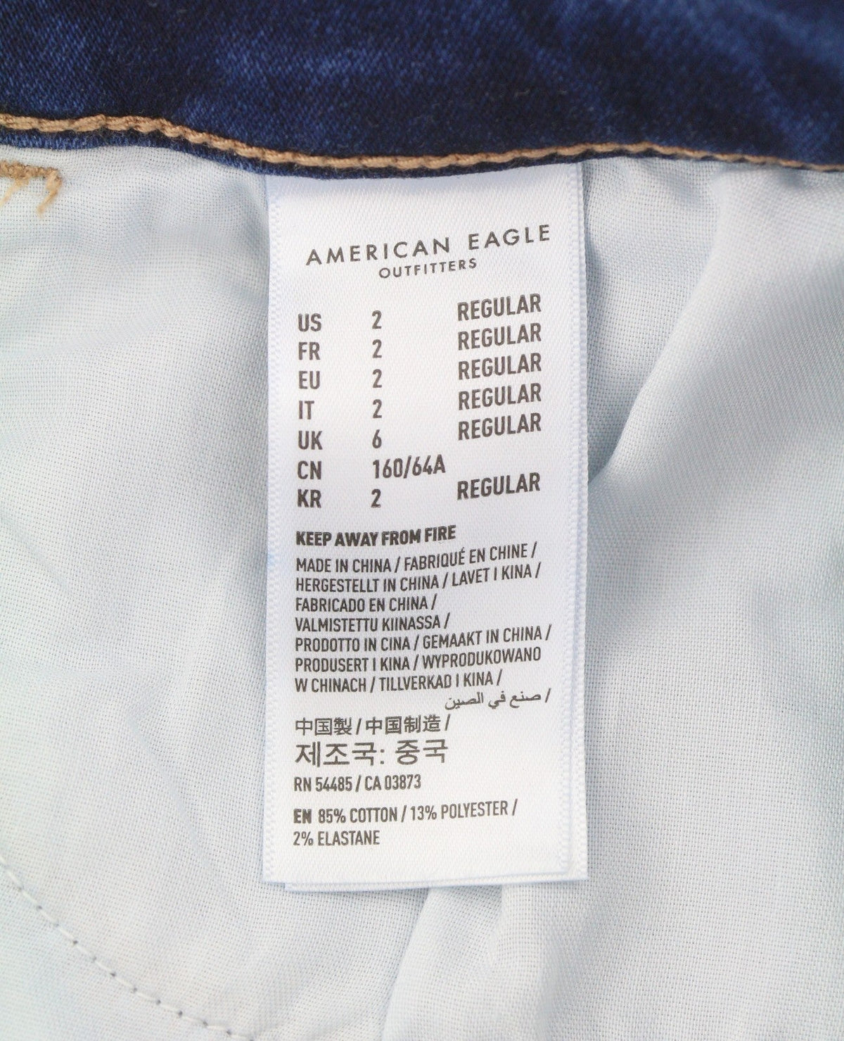 American Eagle Outfitters Jegging Moody Blue Dames Jeanscozy Stretch