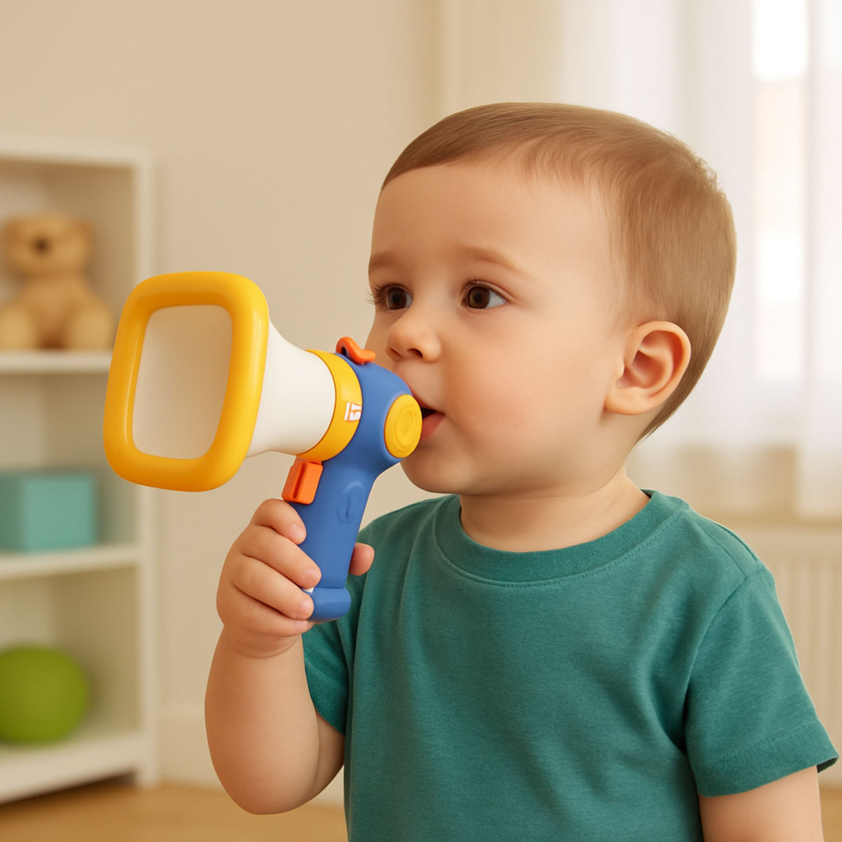 Megaphone For Kids Voice Changer Light Effects Blue