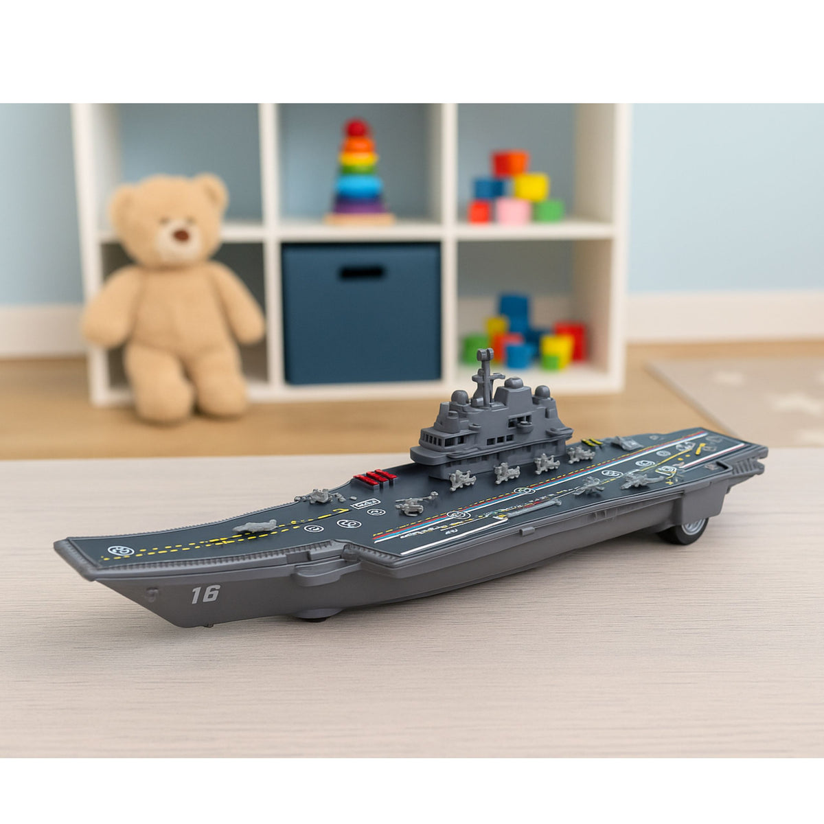 Military Aircraft Carrier Military Drive Lights Sounds 24 Cm