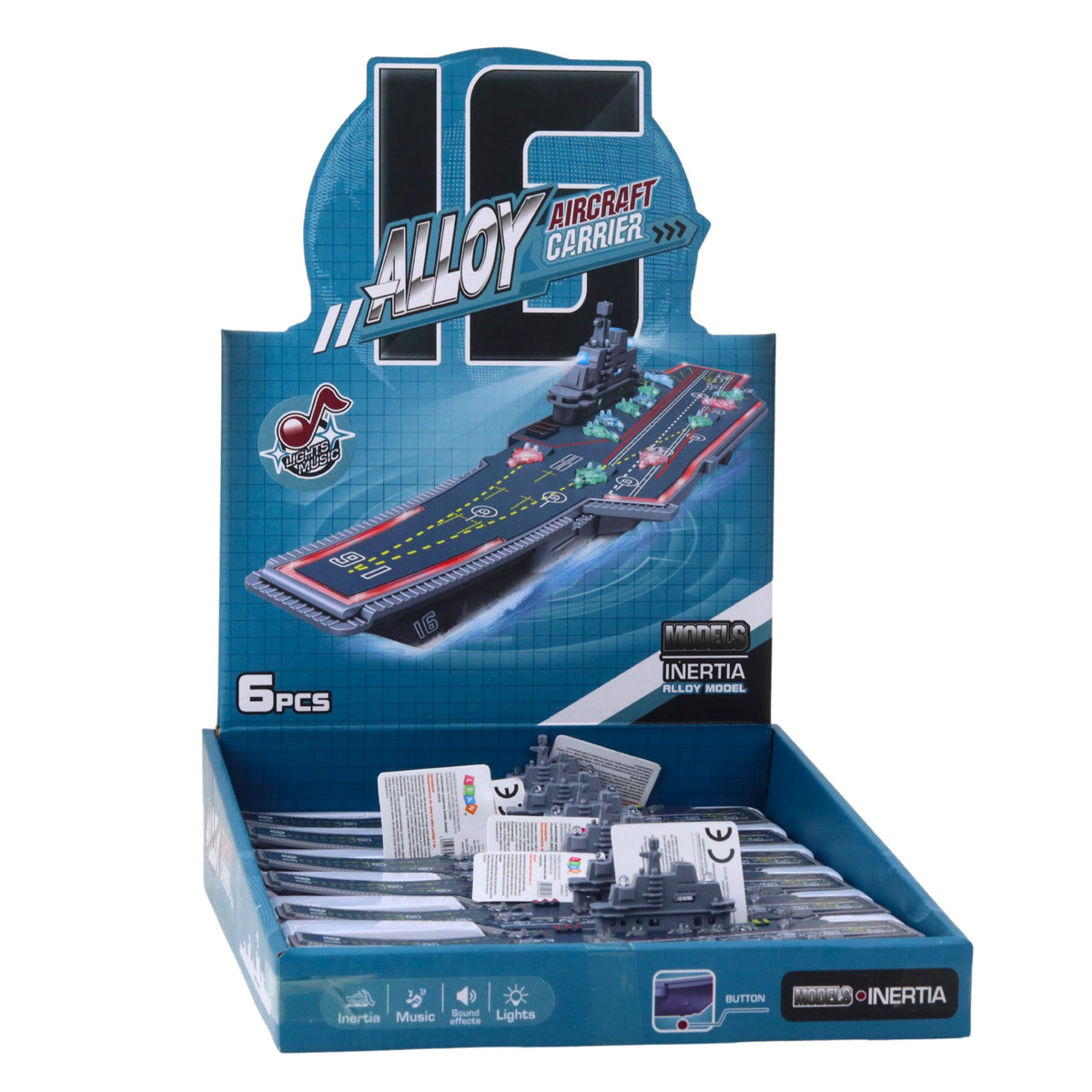 Military Aircraft Carrier Military Drive Lights Sounds 24 Cm