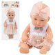 Baby Doll In A Pink Dress Headband Movable Arms And Legs 30cm