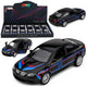Sports Car Metal Car Pull-back Drive Opening Doors Black 1:32