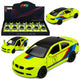 Sports Car Metal Car Pull-back Drive Yellow Neon 1:32