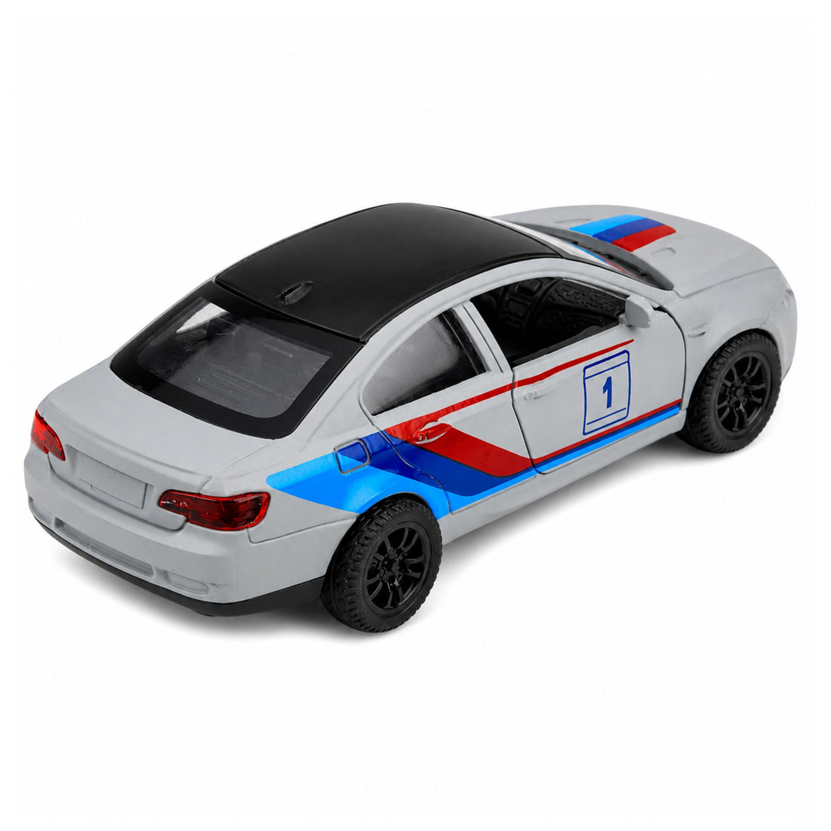 Sportovní vůz Kovový Auto Pull-back Drive Matte Grey 1:32