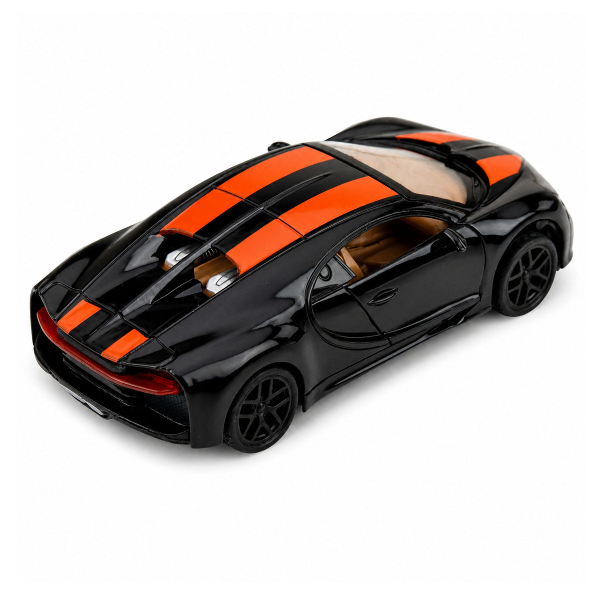 Car Metal Sports Car Lights Sound Pull-back Drive Black 1:32
