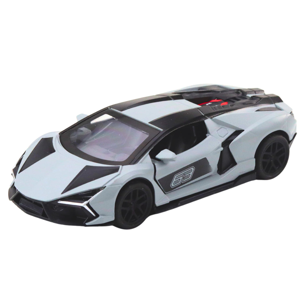 Sportautó Metal Race Drive Nyíló ajtók szürke 1:32