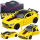 Sports Car Metal Opening Doors Lights Sounds Yellow 1:32