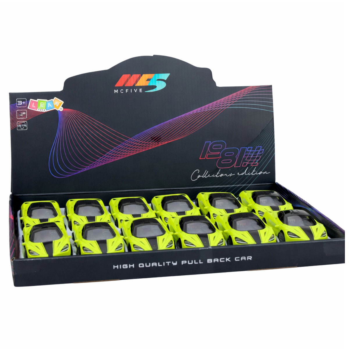 Sports Car Metal Drive Lights Sounds Green 1:32