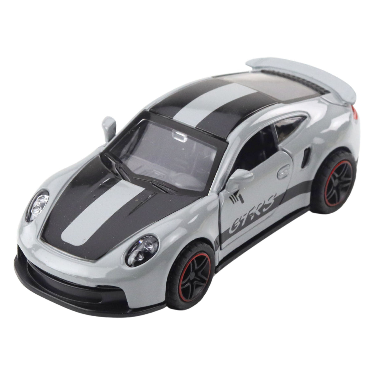 Metal Race Car With Opening Doors Gray Gtrs 1:43