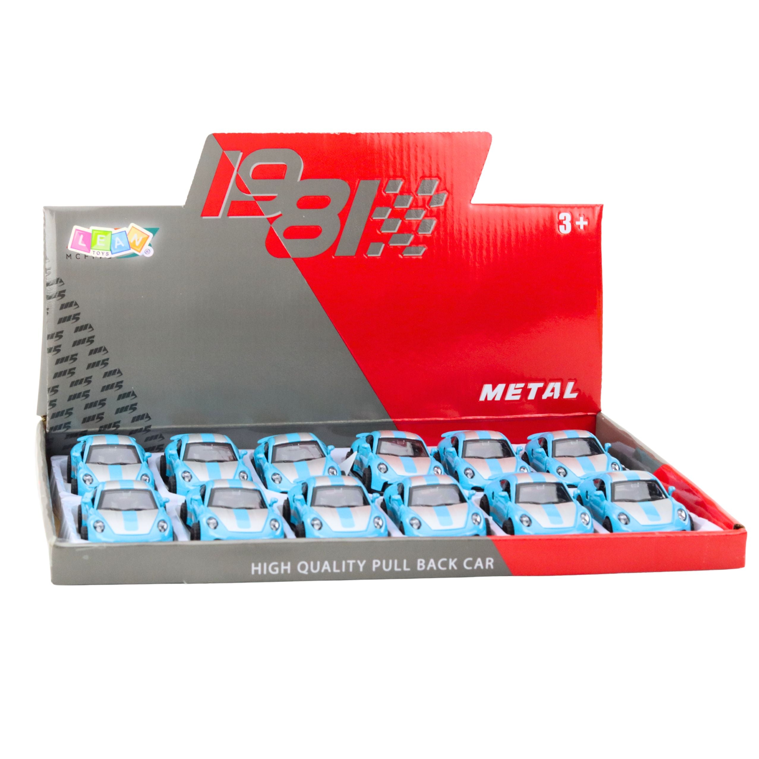 Metal Race Car With Opening Doors Blue Gtrs 1:43