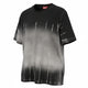 Diesel T-adjust-r21 pánské tričkočerné potisk vázanky Crew Neck Krátký rukáv