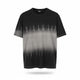 Diesel T-adjust-r21 T-shirt da uomo nera con stampa tie-dyed girocollo a maniche corte