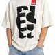Diesel T-boxt-circle Pánské tričko bílé Oversized Crew Neck Krátký rukáv