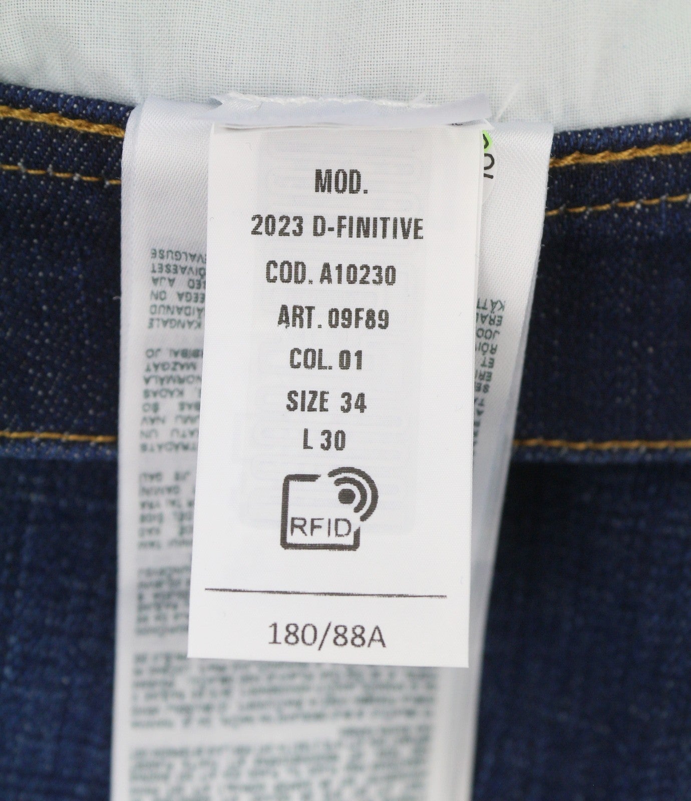 Díosal 2023 D-finitive 09f89 Men Jeansblue Faded barrchaolaithe Fit Rrp150