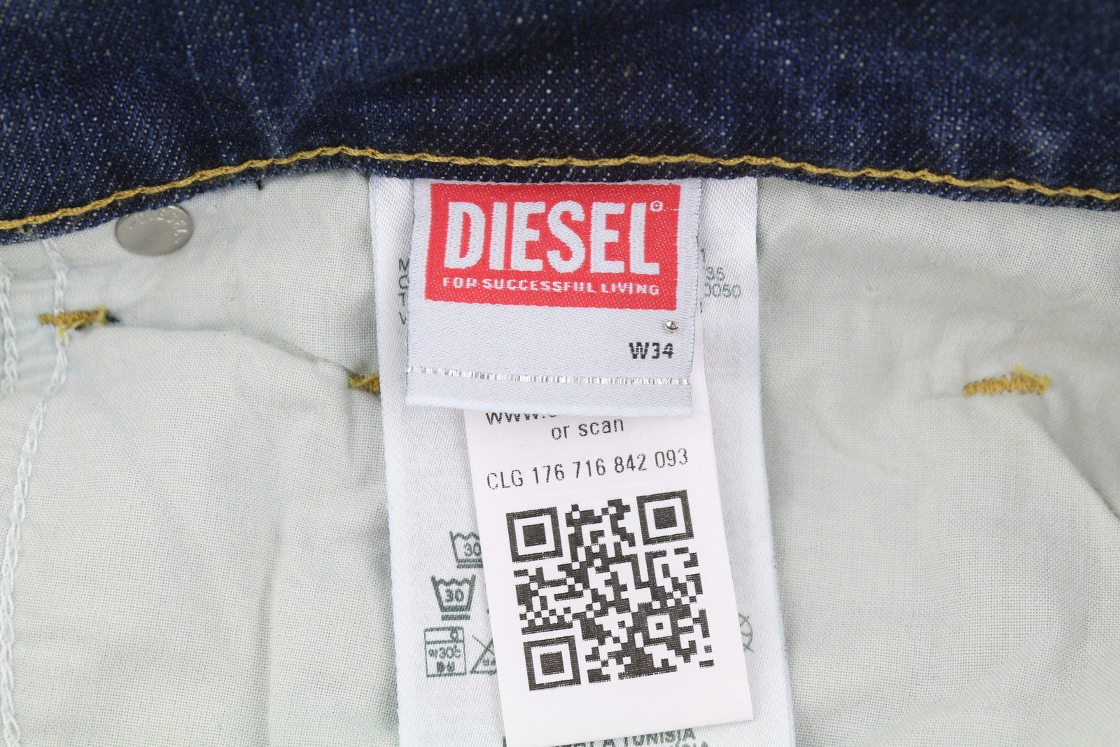 Diesel 2019 D-strukt R8i0c Men Jeansblue Faded Distress Rrp250