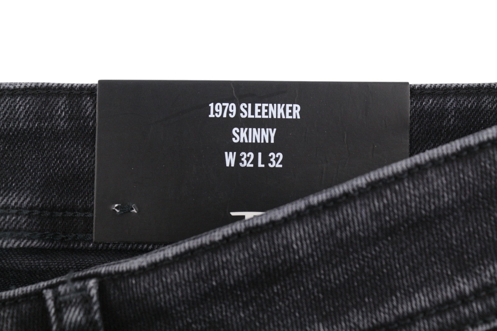 Diesel 1979 Sleenker R9g61 Muži Džínové černé Vousy Vybledlé Skinny Rrp150