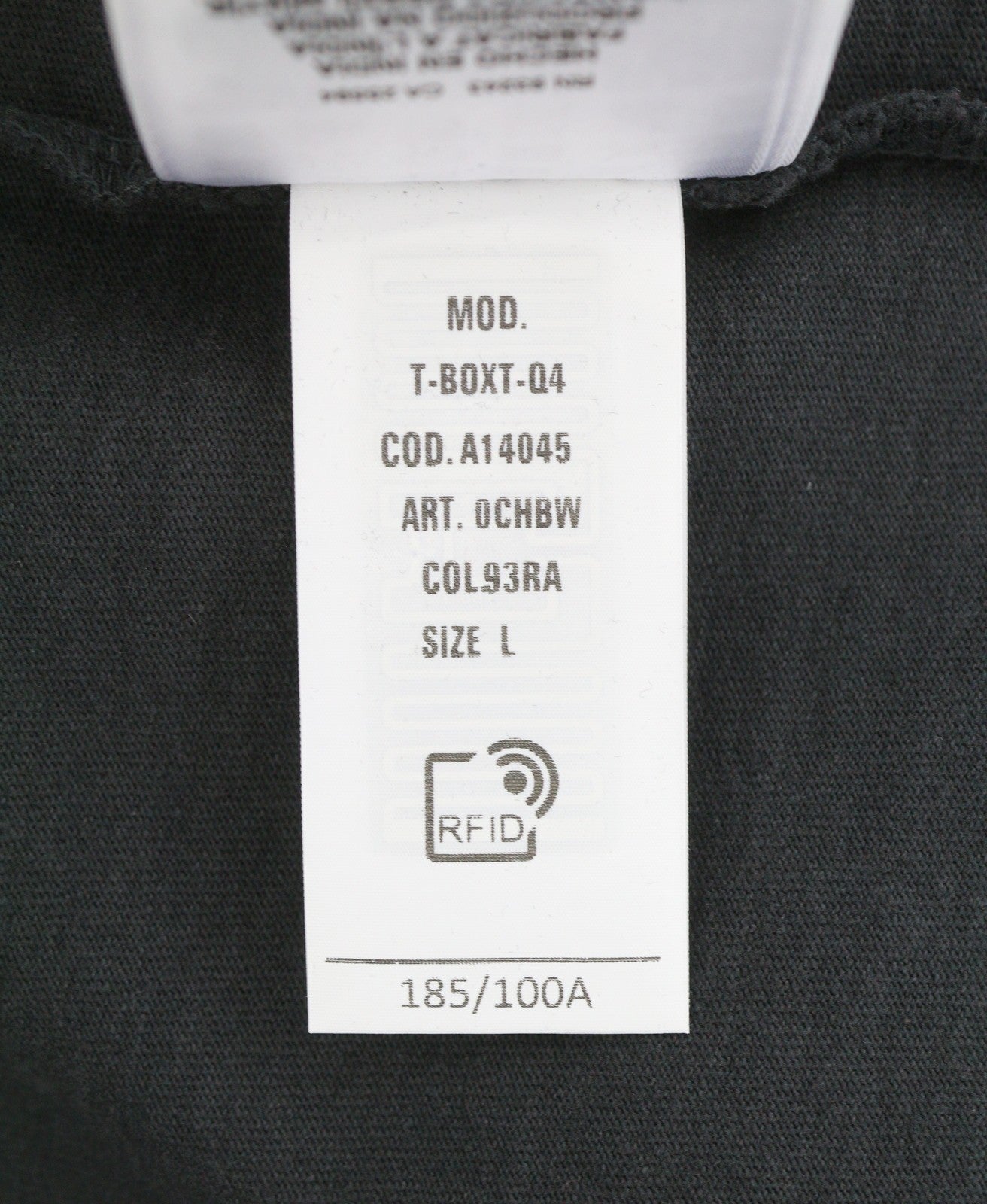 Diesel T-boxt-q4 Mænd T-shirt sort mønstret Oversized Crew Kortærmet