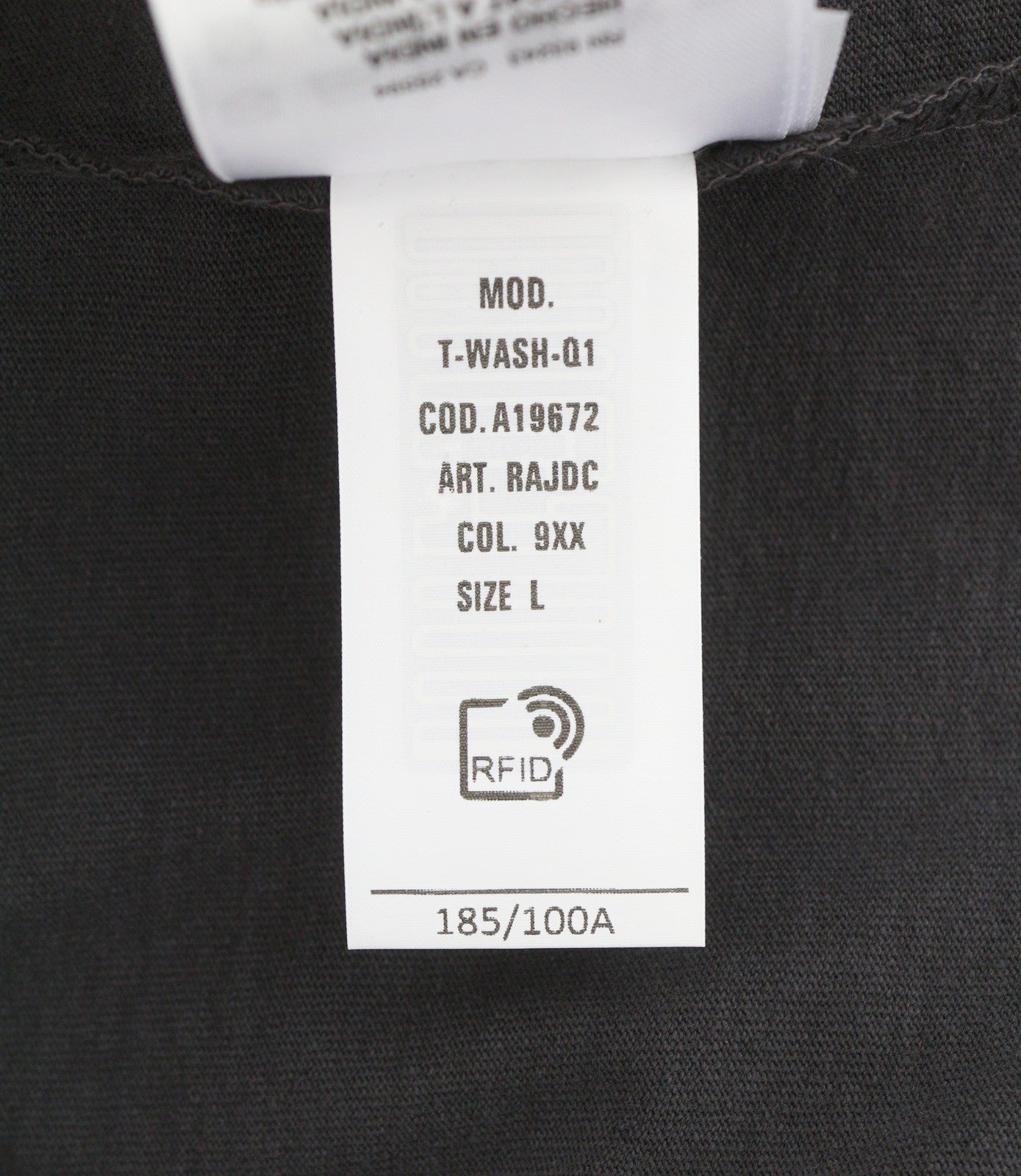 Diesel T-wash-q1 Herre T-shirt, grå falmet mønstret oversized kortærmet