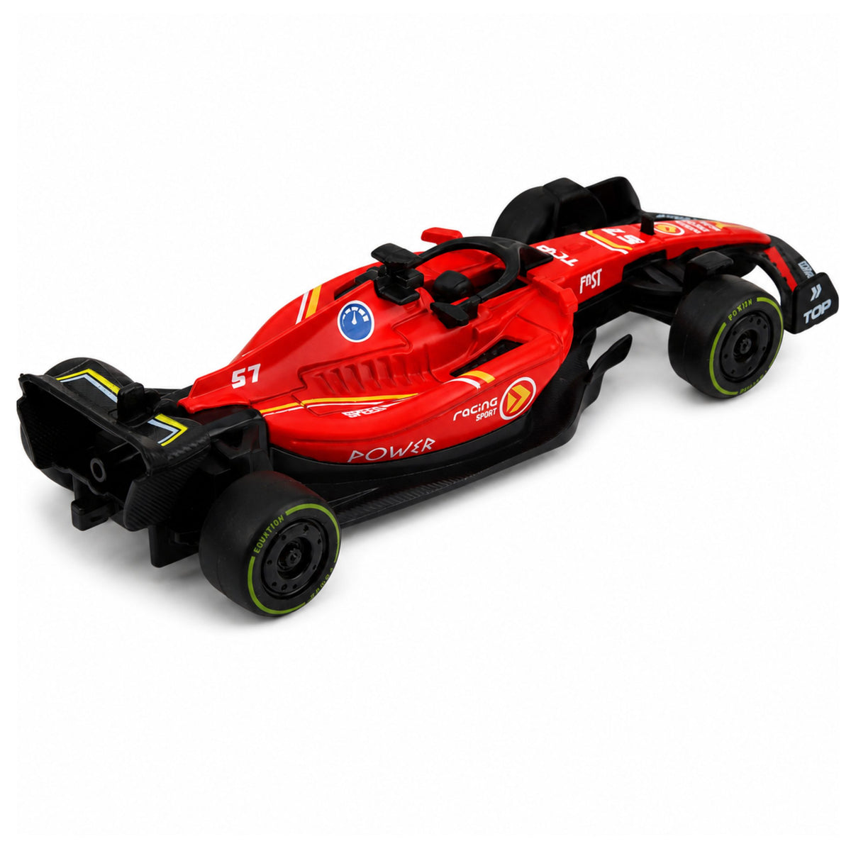 Metal Formula Racer Car Pull Back Drive Red 1:43