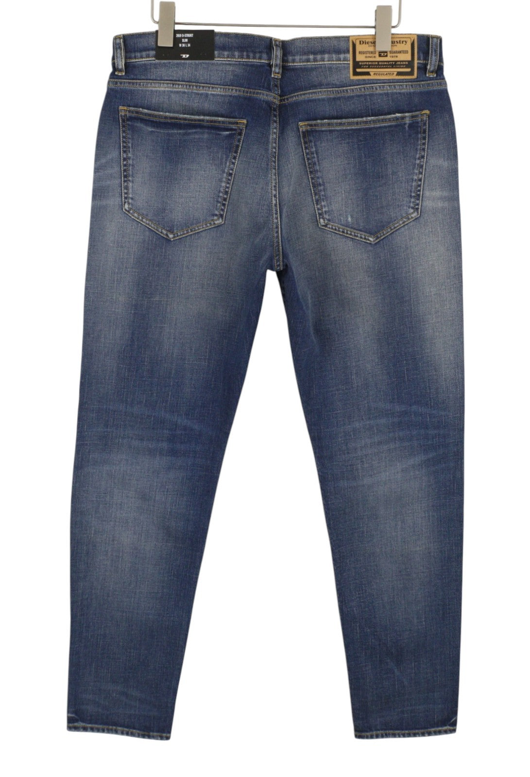 Diesel 2019 D-strukt R8i0c Hommes Jeansblue Faded Distress Rrp250